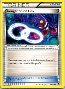 Gengar Spirit Link 95/119 Uncommon Phantom Forces Pokemon LP - Image 1