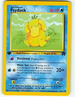Psyduck - 1st Edition - 65/82 Team Rocket - WOTC - Pokemon TCG - 2000 - Image 1