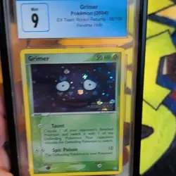 Pokemon TCG Grimer EX Team Rocket Returns 56/109 Reverse Holo CGC 9 English 2004 - Image 2