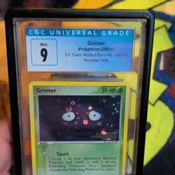Pokemon TCG Grimer EX Team Rocket Returns 56/109 Reverse Holo CGC 9 English 2004 - Image 3