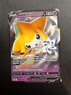 Pokemon Jirachi V SWSH299: Basic 180 HP Promo Holo Hypnostrike Sword & Shield - Image 1