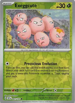 Exeggcute SSP 001/191 Surging Sparks Common Reverse Holo Pokemon TCG - Image 1
