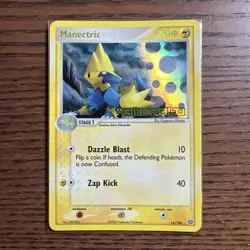 Pokemon Manectric EX Emerald Reverse Holo Rare Stage 1 16/106 2005 English - Image 1