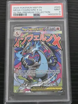 Pokemon Mega Charizard X Ex Ultra Premium Collection Psa 9 - Image 1