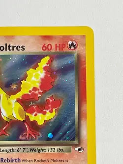 Pokemon Gym Heroes Rocket’s Moltres Holo Rare #12/132 - Image 3