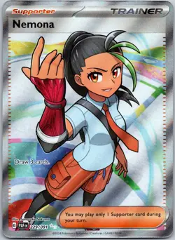 Nemona 229/091 Ultra Rare Paldean Fates NM - Image 1