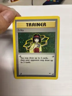 Pokemon Erika Gym Heroes 16/132 Holo Rare Vintage Trainer MP Card Pokemon - Image 2