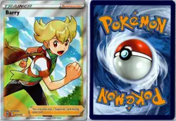 Pokemon Card - Barry 167/172 Brilliant Stars Ultra Rare Near Mint - Image 3