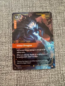 Riftbound, Unleashed Elder Dragon Unit Card 118/219 English 12/10 - Image 1