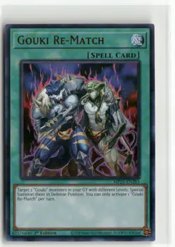 Yugioh Gouki Re-Match MP25-EN283 Ultra Rare NM 1st Ed - Image 1