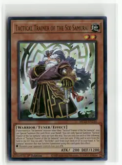 Yugioh Tactical Trainer of the Six Samurai MP25-EN246 Ultra Rare NM 1st Ed - Image 1
