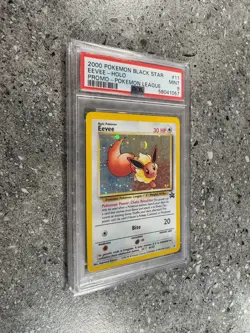 Pokemon TCG Cards Eevee 11 WOTC Black Star Promo Holo PSA 9 MINT - Image 3