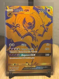 Pokemon Lunala GX SM103A Promo Holo GX 230 HP Stage 2 Psychic Pokemon TCG Card - Image 1