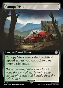 Canopy Vista - Surge Foil Extended Art PIP NM MTG - Image 1