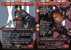 Clive, Ifrit's Dominant // Ifrit, Warden of Inferno - Surge Foil Exte FIN NM MTG - Image 1