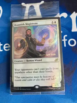 1x MTG Drannith Magistrate Ikoria Prerelease Foil Promo Sealed NM Magic EDH - Image 1