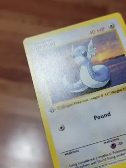 Dratini 26/102 1st Edition - Base Set Shadowless - MP Pokemon TCG Card - Image 2