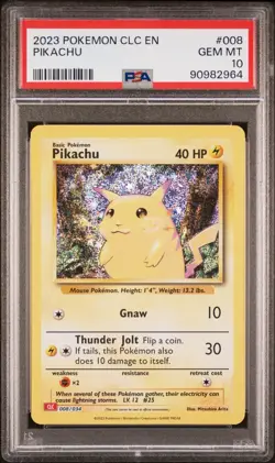 2023 Pokemon CLC EN Classic #008 Pikachu PSA 10 GEM MINT - Image 1