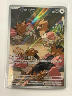 Pokemon Spearow 151/132 Me01: Mega Evolution Illustration Rare Holo 60 HP - Image 1