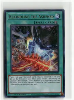 Yugioh Rekindling the Ashened MP25-EN205 Ultra Rare NM 1st Ed - Image 1
