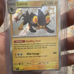 Pokemon TCG Luxray Holo Shiny Rare 137/091 SV: Paldean Fates English 150 HP - Image 1