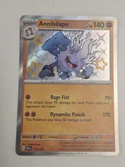 The Pokemon Company Annihilape 171/091 Paldean Fates Shiny Rare Full Art Holo - Image 1
