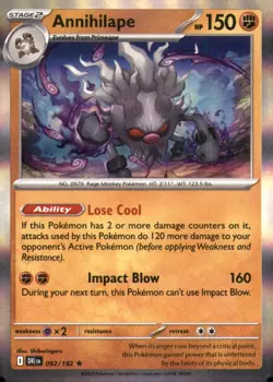 ANNIHILAPE 092/182 RARE DESTINED RIVALS POKEMON HOLO NEAR MINT - Image 1