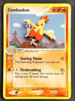 Combusken 31/100 Vintage Crystal Guardians Regular, Pokemon 2006 (LP) - Image 1