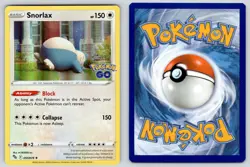 Snorlax 055/078 Holo Rare Pokemon GO Pokemon Near Mint - Image 3