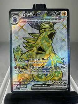 Pokemon TCG Tyranitar ex 211/197 Ultra Rare Holo SV03: Obsidian Flames NM - Image 1