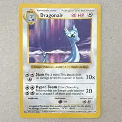 Pokemon Dragonair Shadowless 18/102 Base Set Rare 1999 80HP Mitsuhiro Arita - Image 1