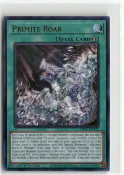 Yugioh Primite Roar MP25-EN252 Ultra Rare NM 1st Ed - Image 1
