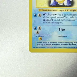 Wartortle Shadowless 42/102 Pokemon Base Set 1999 Nm- Lp++ - Image 5