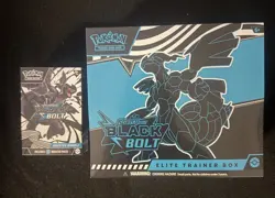Pokemon Scarlet & Violet Black Bolt ETB & Booster Bundle combo! Sealed Pokemon! - Image 1