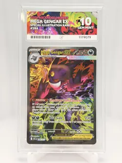 Mega Gengar #284/217 Pokemon Ascended Heroes Ace 10 Gem Mint - x2 - Image 3
