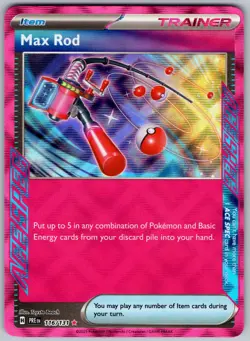 Max Rod 116/131 Holo ACE SPEC Rare Prismatic Evolutions Pokemon Near Mint - Image 1