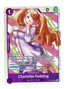 Charlotte Pudding OP11-070 SR One Piece A Fist of Divine Speed English NM - Image 1