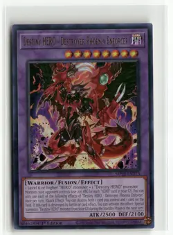 Yugioh Destiny HERO - Destroyer Phoenix Enforcer MP25-EN273 Ultra Rare NM 1st Ed - Image 1