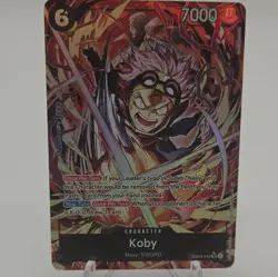 Bandai One Piece Koby EB04-044 Super Rare Holo Alt Art 6 Cost 7000 Power - Image 1