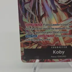 Bandai One Piece Koby EB04-044 Super Rare Holo Alt Art 6 Cost 7000 Power - Image 5