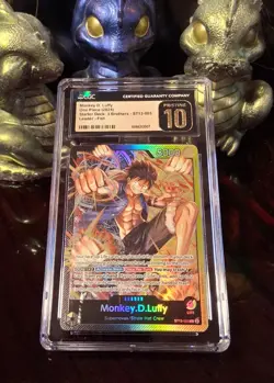 2024 One Piece Monkey D. Luffy LEADER ST13-003 Ultra Deck CGC PRISTINE / PSA 10 - Image 1