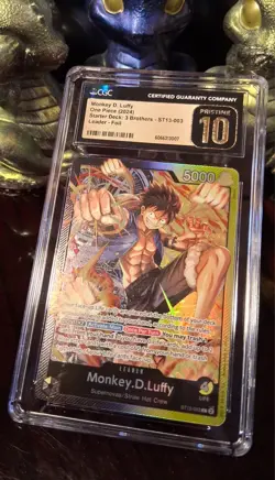 2024 One Piece Monkey D. Luffy LEADER ST13-003 Ultra Deck CGC PRISTINE / PSA 10 - Image 2