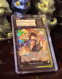 2024 One Piece Monkey D. Luffy LEADER ST13-003 Ultra Deck CGC PRISTINE / PSA 10 - Image 5