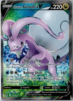 Pokemon Card - Hisuian Goodra V 187/196 Lost Origin Ultra Rare Near Mint - Image 1