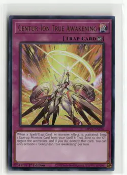 Yugioh Centur-Ion True Awakening MP25-EN296 Ultra Rare NM 1st Ed - Image 1