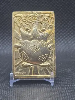 Pokemon - TOGEPI - 23k Gold Plated Trading Card - Burger King - 1999 - No Ball - Image 1
