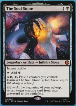 The Soul Stone Marvel's Spider-Man NM Black Mythic Rare CARD (514403) ABUGames - Image 1