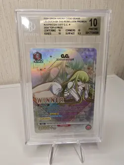 2024 Union Arena Code Geass Winner Card C.C. UEPR/CGH-1-077 BGS 10 PRISTINE - Image 1