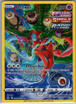 Deoxys GG12/GG70 SWSH: Crown Zenith: Galarian Gallery - Pokemon Card - NM - Image 1