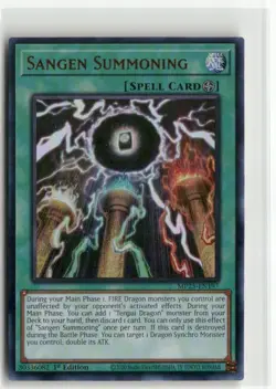 Yugioh Sangen Summoning MP25-EN197 Ultra Rare NM 1st Ed - Image 1